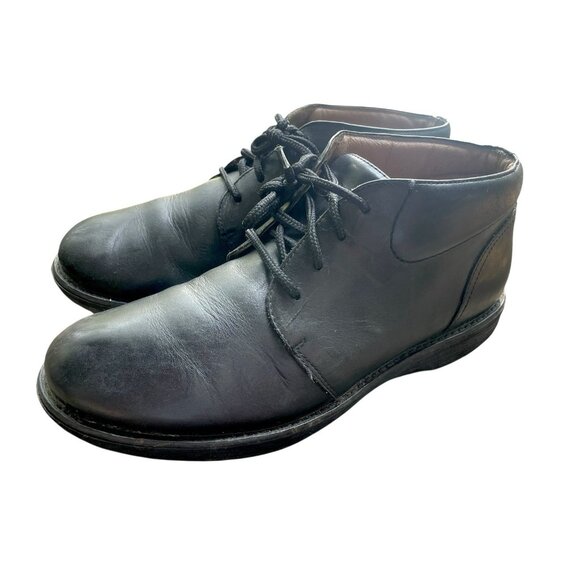Dansko Jake Black Calf Chukka Boots Men's Booties Sz 42 Leather Academia Hipster - Picture 4 of 10